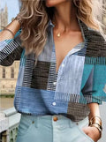 Camisa Feminina Casual com Estampa Xadrez